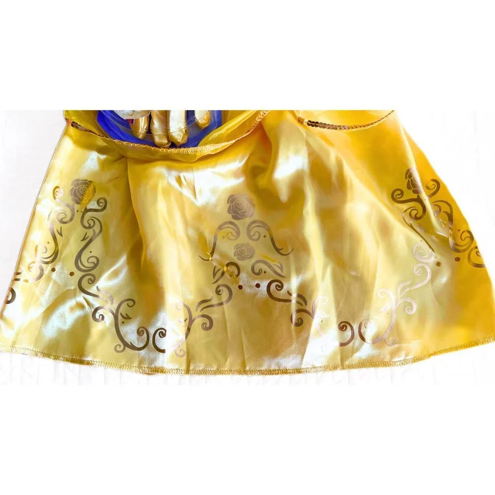 DISNEY Princess Belle Majestic Costume Dress with Bracelet and Gloves Age 3+ NEW - Picture 7 of 8